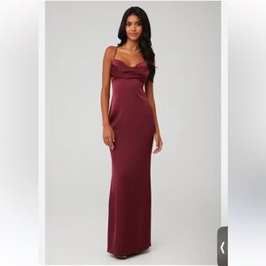 Katie may Tara gown Bordeaux